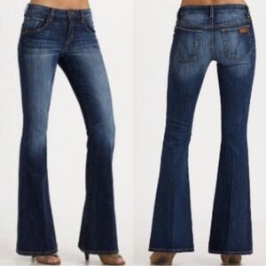 Joe's Flare Visionaire Dark Wash Blue Jeans Size 29 Wash Elsa Stretchy